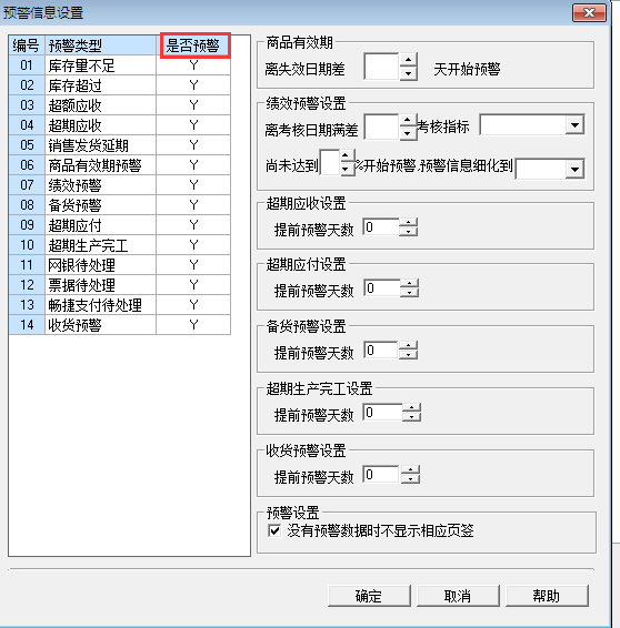 用友T3標(biāo)準(zhǔn)版如何設(shè)置預(yù)警提示